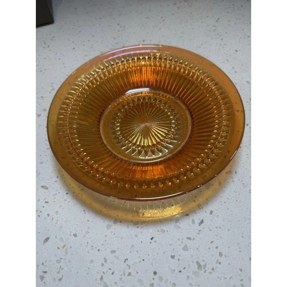 Jeannette Anniversary Marigold Iridescent 6 1/2